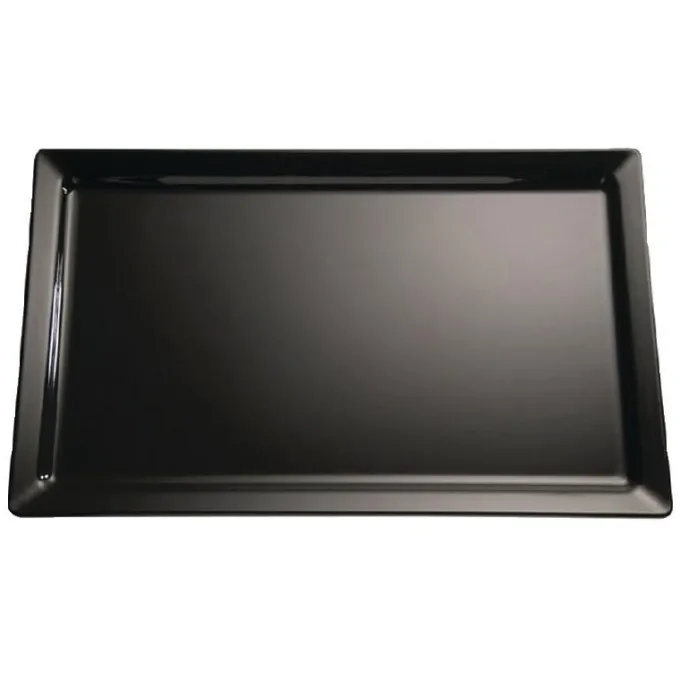 Plateau en mélamine Pure noir GN 1/2 - APS