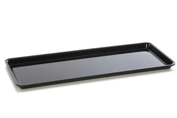 Plateau en Plexiglas gastronorme GN 2/5 530x210x17mm Noir - Matériel CHR Pro