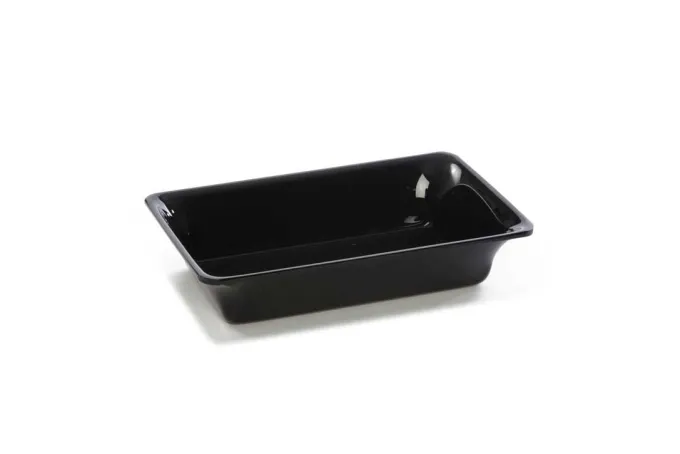 Plateau en Plexiglas gastronorme GN 1/4 265x162x50mm Noir - Matériel CHR Pro