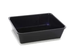 Plateau en Plexiglas gastronorme GN 1/2 325x265x80mm Noir - Matériel CHR Pro