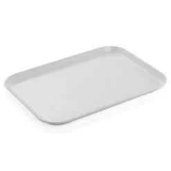 Plateau en Polyester gris clair avec petits points L 455 mm l 355 mm - Was Germany