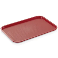 Plateau en Polypropylène rouge L 350 mm l 270 mm H 20 mm - Was Germany
