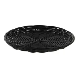 Plateau Polypropylène Rond Noir Plastic Ø20 Lot de 100 - Créapak