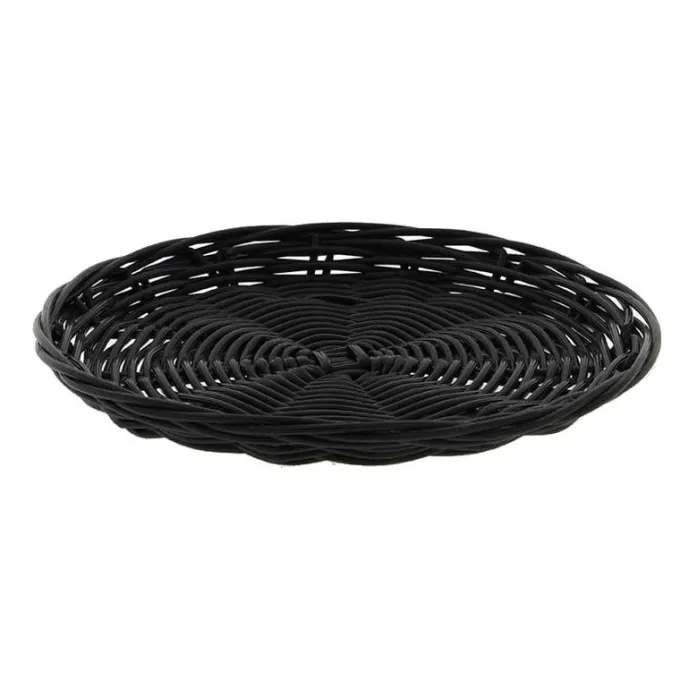 Plateau Polypropylène Rond Noir Plastic Ø20 Lot de 100 - Créapak