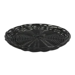 Plateau Polypropylène Rond Noir Plastic Ø25 Lot de 100 - Créapak