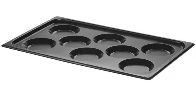 Plateau pour oeufs, avec revêtement antiadhésif CONVECTOMAT EGGPLATE, GN 1/1, Noir, 530x325x(H)26mm - Hendi