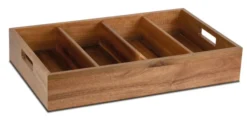 Plateau Range Couverts en Bois 4 Compartiments - Pujadas