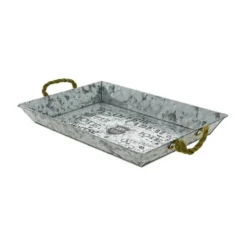 Plateau Rectangle Zinc Comptoir 37X25 Lot de 26 - Créapak
