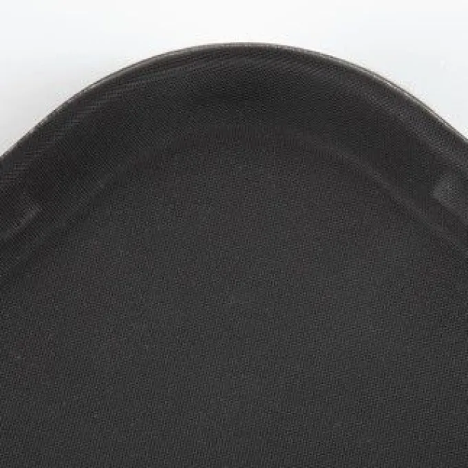 Plateau Rectangulaire Anti-Dérapant Noir - 356 x 457 mm - Kristallon