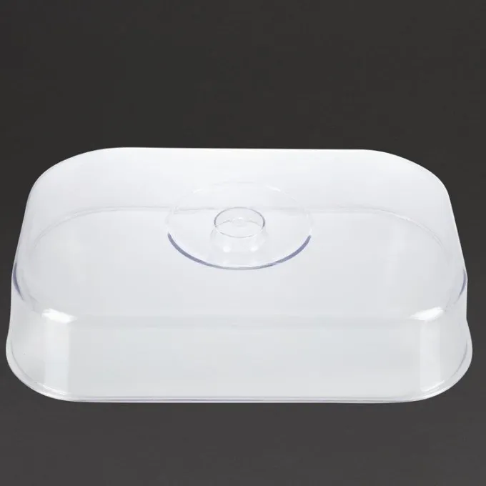 Plateau rectangulaire inox avec couvercle - APS 310 x 90 mm