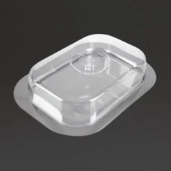 Plateau rectangulaire inox avec couvercle - APS 310 x 90 mm