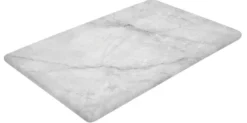 Plateau Rectangulaire Mélaminé Imitation Marbre avec Pieds en Silicone 300x200x14 mm - L2G