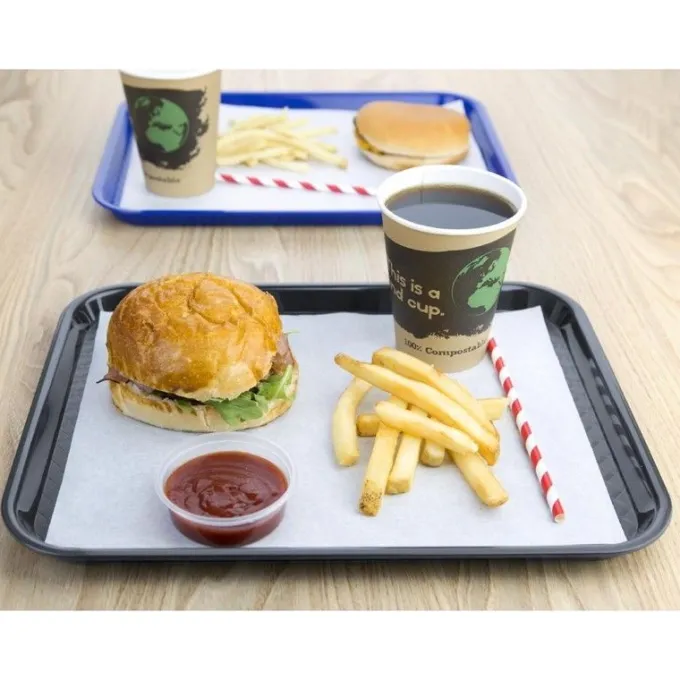 Plateau Self-Service Anthracite 265x345 mm - Olympia Kristallon