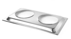 Plateau-support pour 2 bacs bains-marie Plateau-support GN 1/1 530x325x(H)30 mm - Hendi