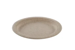 Plateaux de service ovale en bagasse de blé naturel 26 x 20 cm - 800 unités - Betik