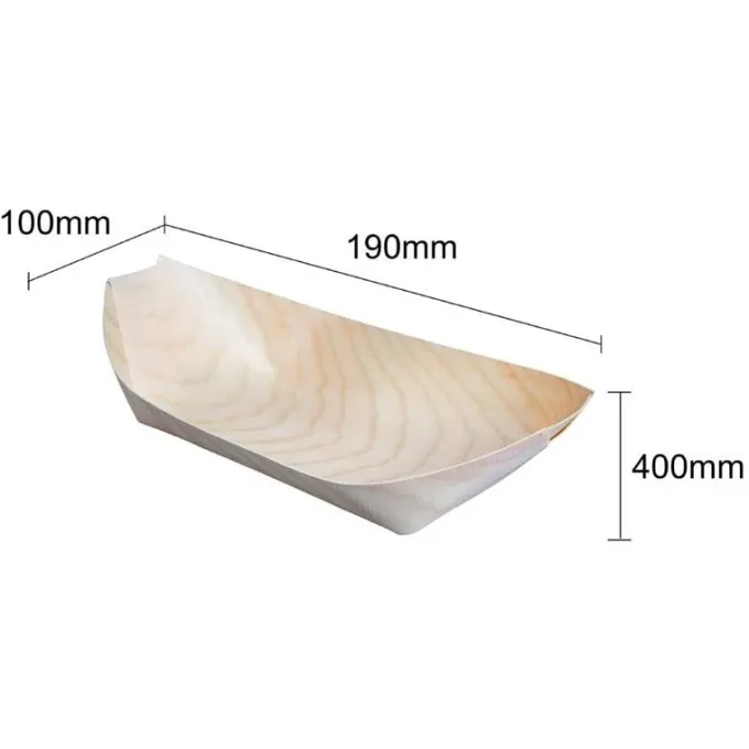 Plat en bouleau 190 mm - Fiesta Lot de 100