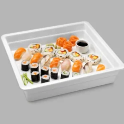 Plat en Mélamine Blanc GN 2/3 - P 65 mm - Pujadas