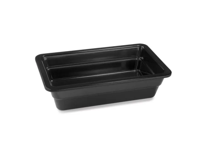 Plat en Mélamine Noir GN 1/5 - H 65 mm - Pujadas