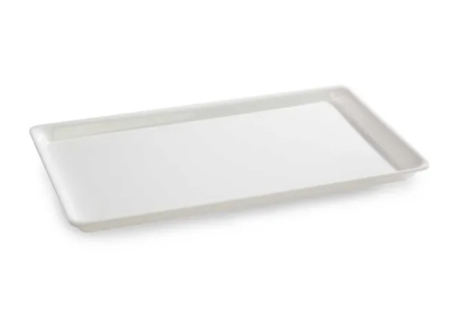 Plat en Plexiglas grande surface Blanc 415x260x17mm - Matériel CHR Pro