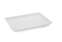 Plat en Plexiglas rectangulaire avec coins arrondis Blanc 360x250x17mm - Matériel CHR Pro