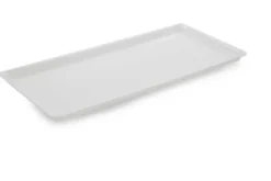 Plat en Plexiglas rectangulaire avec coins arrondis Blanc 565x270x17mm - Matériel CHR Pro