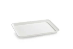 Plat en Plexiglas rectangulaire avec coins arrondis Blanc 305x210x17mm - Matériel CHR Pro