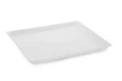 Plat en Plexiglas rectangulaire avec coins arrondis Blanc 380X300X17mm - Matériel CHR Pro
