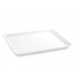 Plat en Plexiglas rectangulaire avec coins arrondis Blanc 420x305x17mm - Matériel CHR Pro
