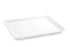 Plat en Plexiglas rectangulaire avec coins arrondis Blanc 410x305x17mm - Matériel CHR Pro
