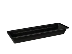 Plat GN 2/4 Classic Black H 20 mm en Mélamine Noir - Pujadas