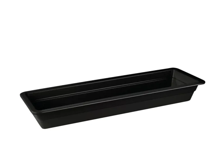 Plat GN 2/4 Classic Black H 20 mm en Mélamine Noir - Pujadas