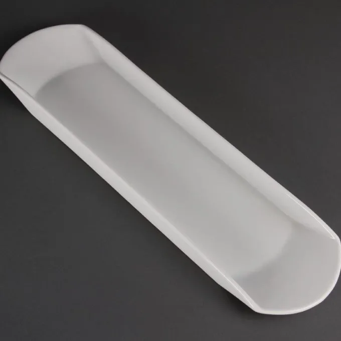 Plat Gondola en Porcelaine Blanche 560 x 150 mm - Olympia