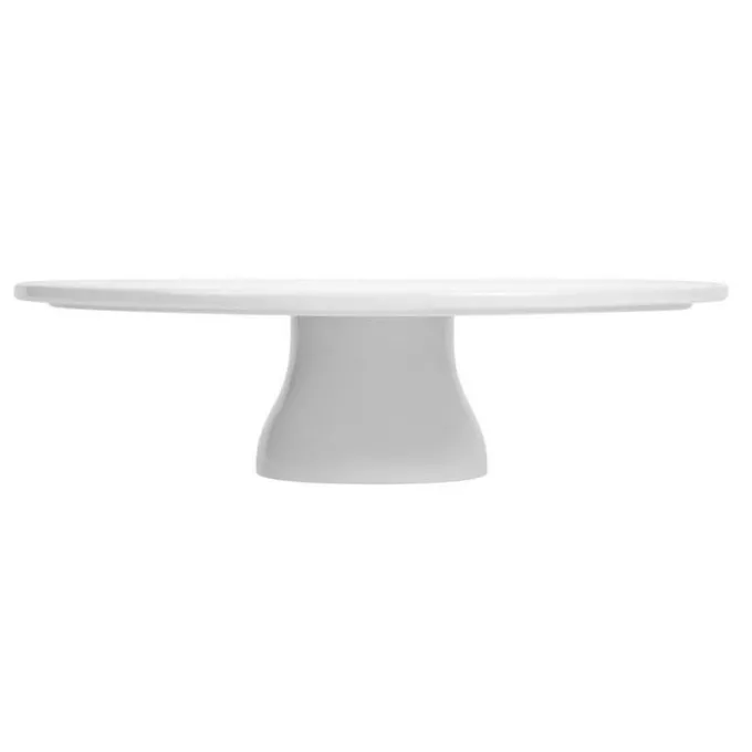 Plat à gâteau sur pied en porcelaine - 330 mm