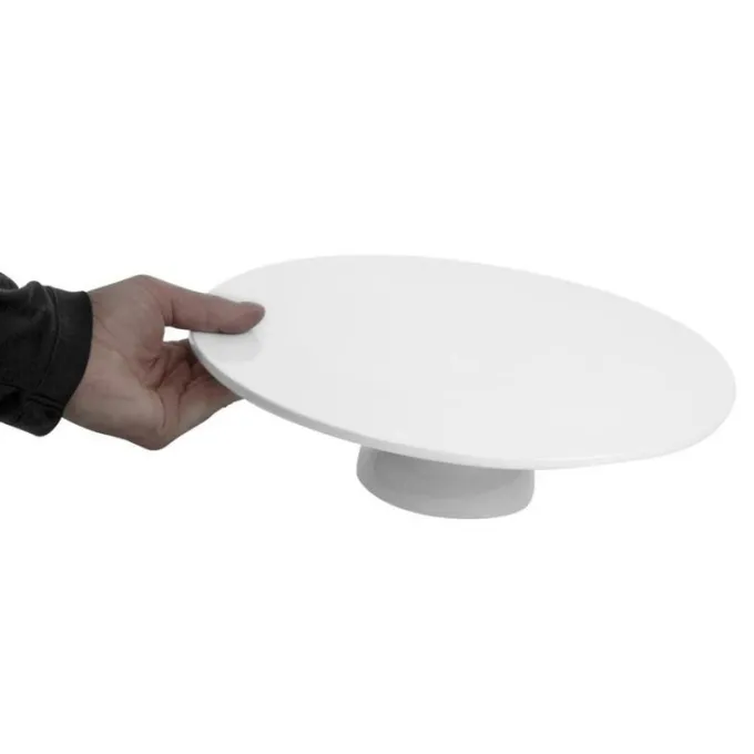 Plat à gâteau sur pied en porcelaine - 330 mm