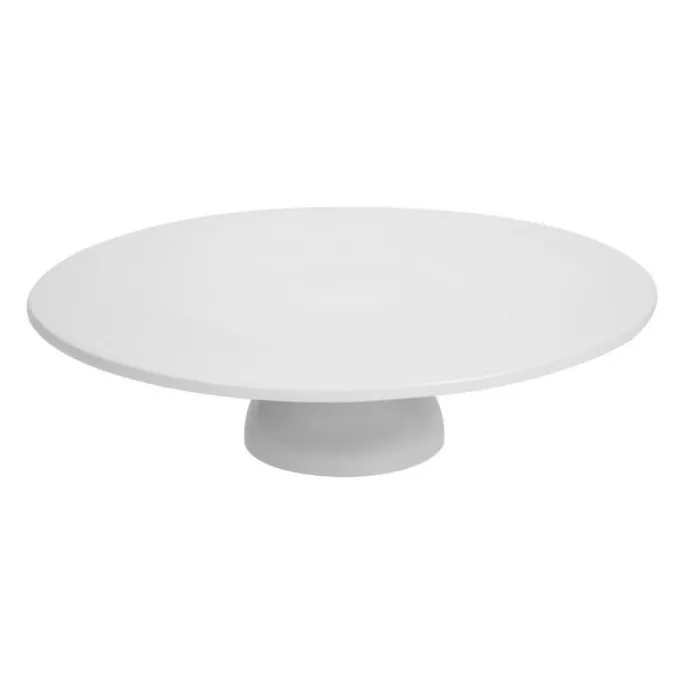 Plat à gâteau sur pied en porcelaine - 330 mm