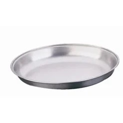 Plat à légumes en inox ovale 210 x 300 mm - OLYMPIA