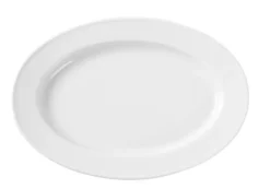 Plat ovale porcelaine simple 290x200 mm - Lot de 6 - Hendi