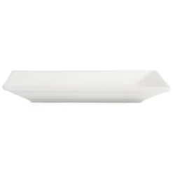 Plat Rectangulaire de Service en Porcelaine Blanche 200 x 130 mm - Lot de 6 - Olympia