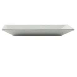 Plat Rectangulaire de Service en Porcelaine Blanche 250 x 150 mm - Boite de 4 - Olympia