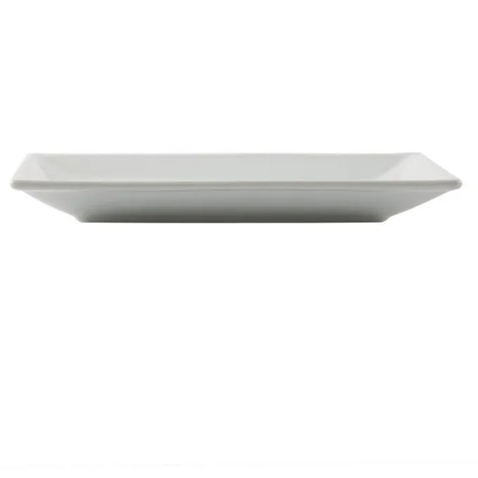 Plat Rectangulaire de Service en Porcelaine Blanche 250 x 150 mm - Boite de 4 - Olympia