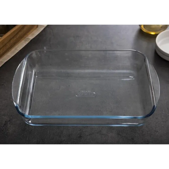 Plat Rectangulaire en Verre 350 mm - Pyrex