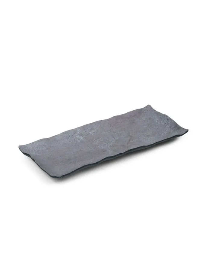 Plat Rectangulaire Stonehenge en Mélamine - 39,1x16,5 cm - Pujadas