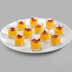 Plat Rond Blanc en Mélamine Ø 36,5 cm - Pujadas