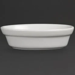 Plats à Gratin Ovales Blancs 52 x 161 x 116 mm - Boite de 6 - Olympia
