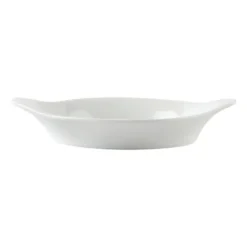 Plats ronds à oreilles blancs 156 x 126 mm Olympia - boite de 6