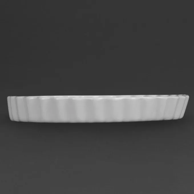 Plats à tarte blancs Olympia 297 mm - Boite de 6