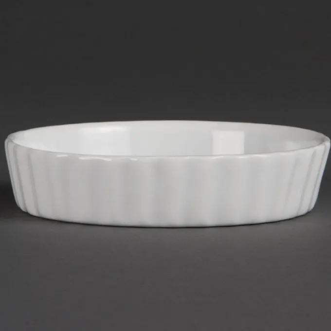 Plats à tarte blancs Olympia 297 mm - Boite de 6
