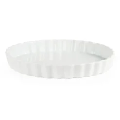 Plats à tarte blancs Olympia 297 mm - Boite de 6