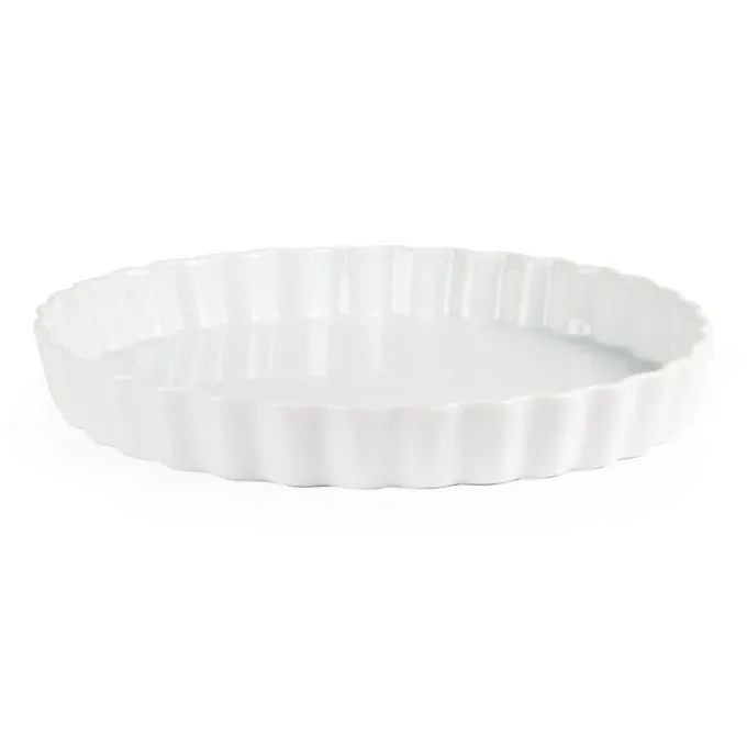 Plats à tarte blancs Olympia 297 mm - Boite de 6