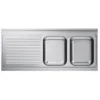 Plonge Inox Professionnelle Gamme 700 - 2 Eviers à Droite - Combisteel